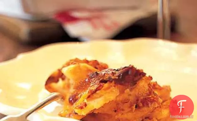 Batata e tomate seco ao sol gratinado