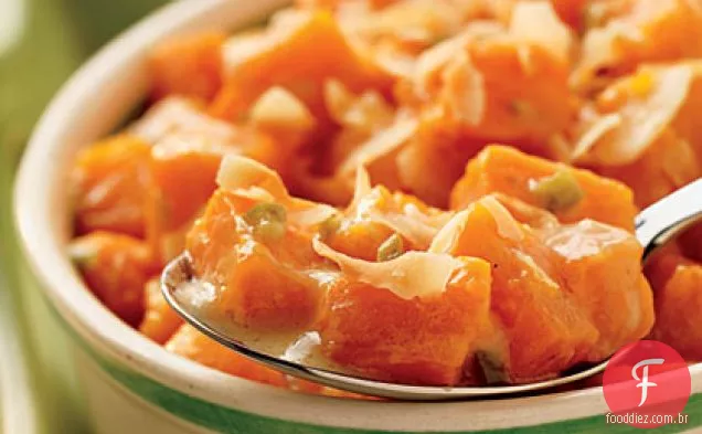 Batata-Doce Vitrificada Com Coco