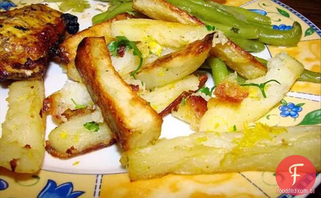 Batatas Fritas Assadas No Forno