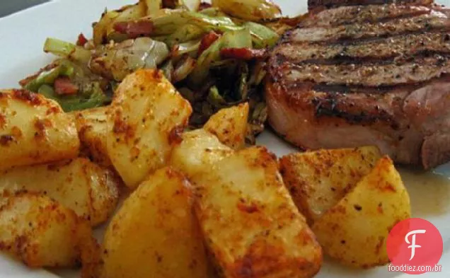 Batatas Fritas Saborosas No Forno