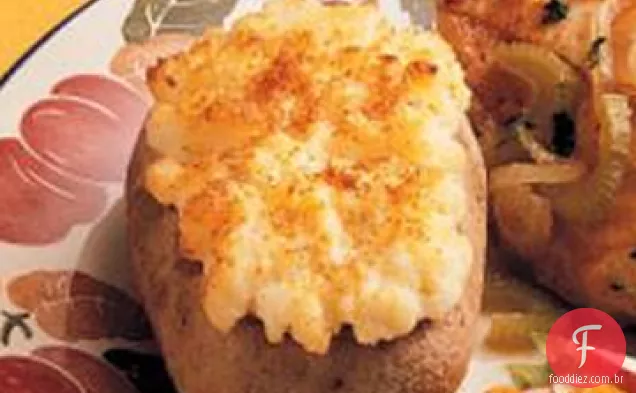 Batatas Cremosas Duas Vezes Assadas