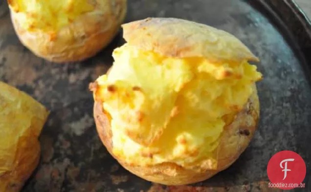 Brie Stuffed Jacket Potatoes