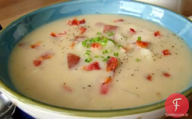 Bacon e sopa de batata
