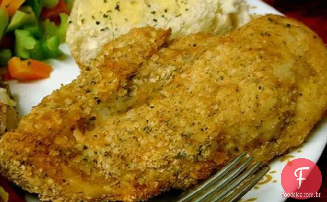 Frango Assado Revestido Com Batata Dourada