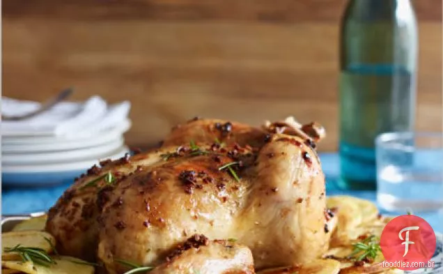 Frango Assado Toscano Com Batatas