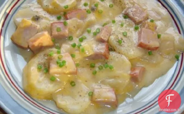 Batatas E Presunto Recortados Do País (Pote De Barro)