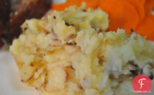 Purê De Batatas Com Cebola Caramelizada