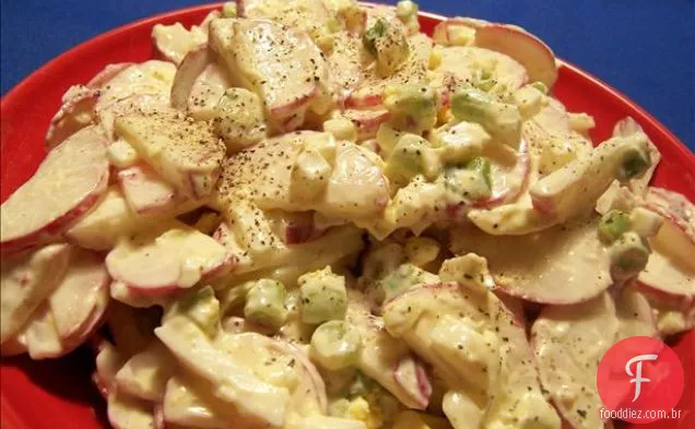 Salada De Rabanete E Cebolinha