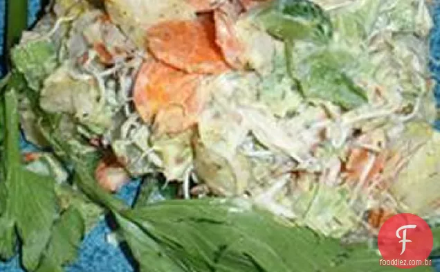 Salada de batata assada com endro