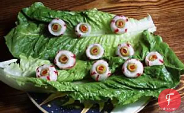 Halloween Hors D'oeuvres Eyeballs