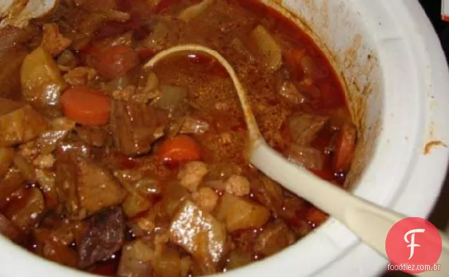 Crock Pot Guisado De Carne Inspirado Em Espanhol