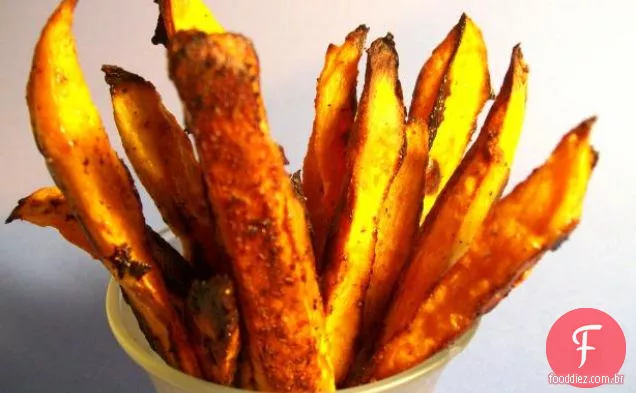 Lanças De Batata-Doce Assadas