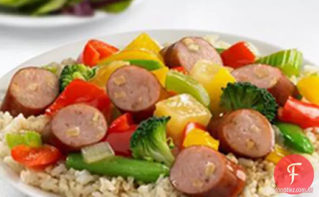 Johnsonville ® Apple Chicken Sausage Sweet And Sour Stir Fry