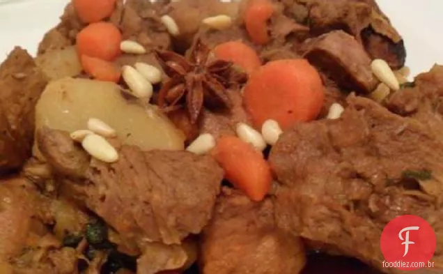 Doce Soja Porco W Estrela Anis Coreano-Estilo