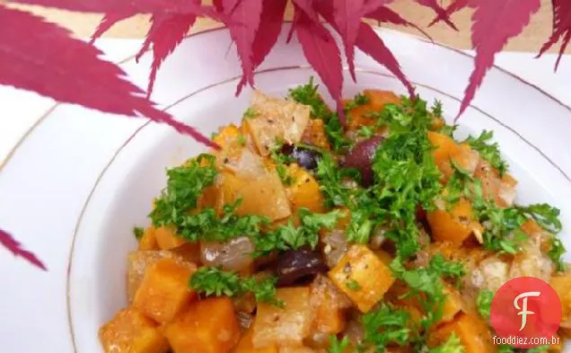 Salada De Batata Doce (Slada Batata Hilwa) -Marroquina