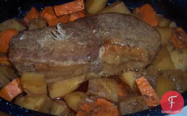Pote De Colheita Assado Com Batata Doce