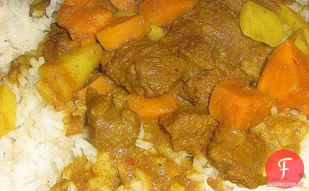 Caril De Carne E Batata Doce