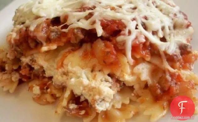Massa De Gravata Borboleta Estilo Lasanha