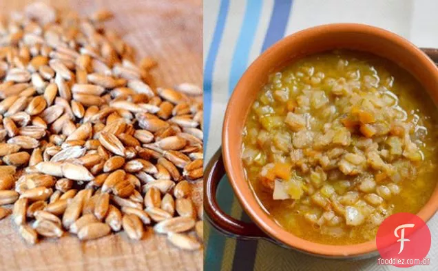 Farro E Sopa De Alho-Poró