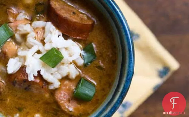 Frango E Salsicha Gumbo