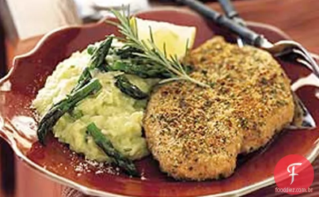 Peitos De Frango Com Crosta De Ervas Assadas