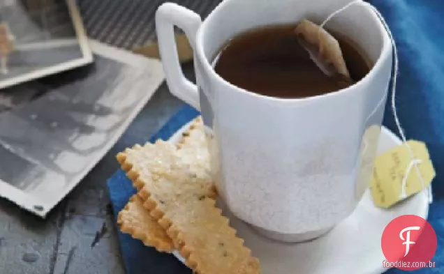 Shortbread de limão com alecrim fresco
