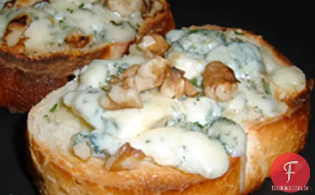 Torradas De Noz De Queijo Azul
