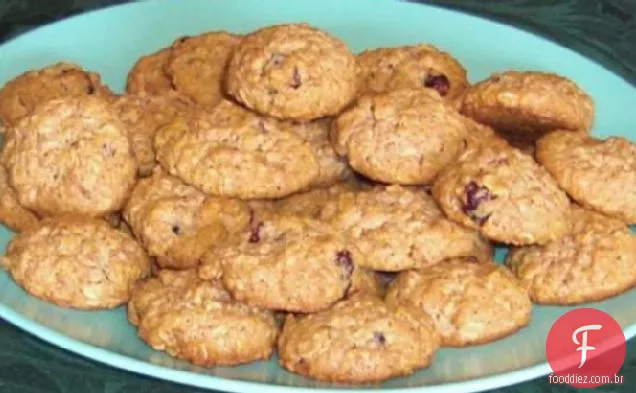 Biscoitos De Aveia Com Cranberry Com Baixo Teor De Gordura