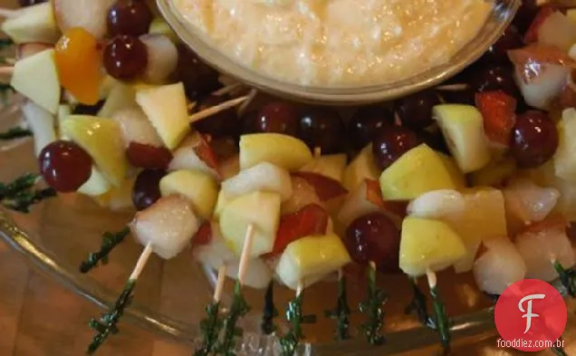 Kabobs De Frutas Marinadas