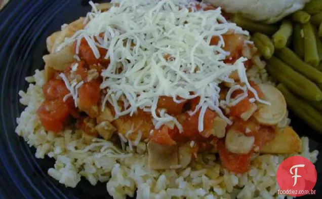 Frango Com Tomate E Cogumelos