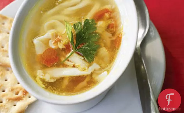 Sopa De Macarrão De Frango