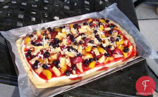 A fabulosa Pizza De Frutas do Chef Cavorting