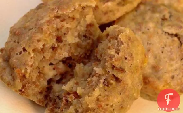 Muffins de trituração de Banana (com nozes de uva)