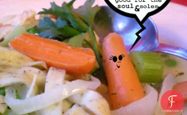 Sopa De Endro Rápida E Chique Com Macarrão E Creme