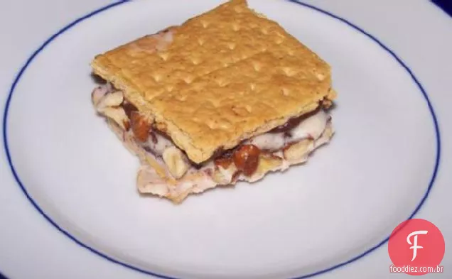 Sanduíches De Sorvete De Chocolate E Avelã