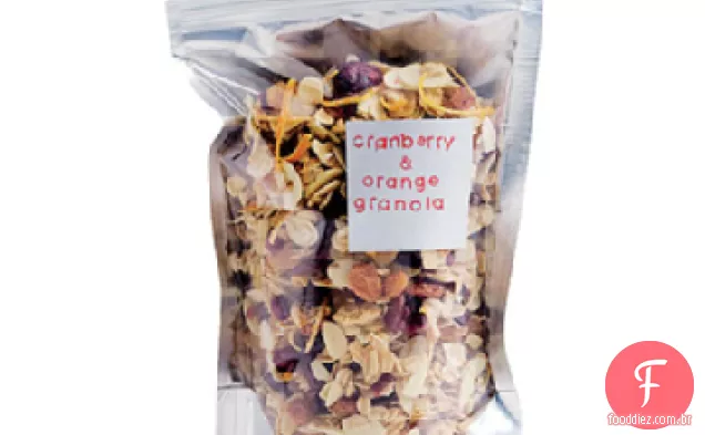 Granola de Cranberry e laranja