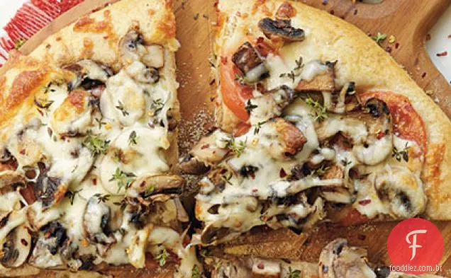 Pizza De Cogumelo Duplo