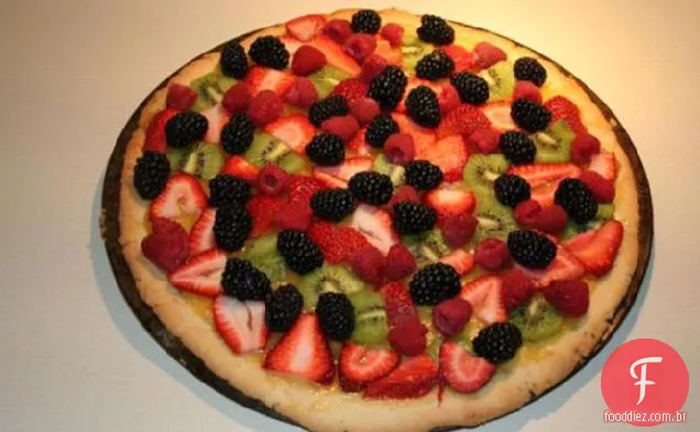 Pizza De Frutas Frescas Com Coalhada De Limão (5 Ww Pts.)