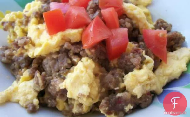 Salsicha embaralha e queijo