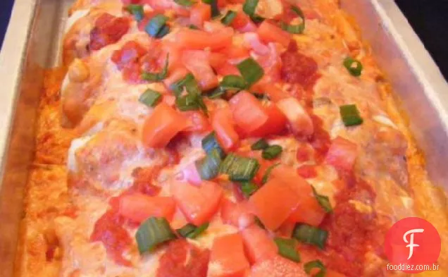 Enchiladas De Frango Com Creme Azedo
