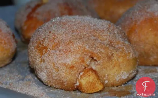Rosquinhas de maçã assadas para Abm