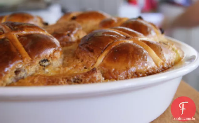 Pão Quente Com Baixo Teor De Gordura E Pudim De Manteiga!!