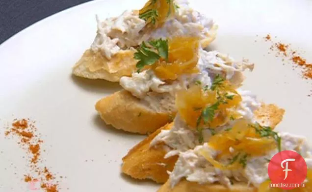 Círculo Ártico Caranguejo Crostini