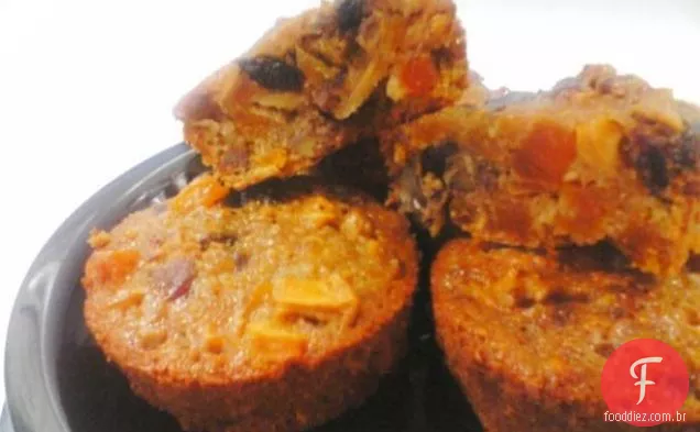 Torta de Damasco e ameixa temperada