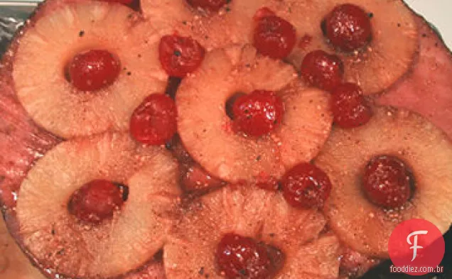 Presunto Envidraçado De Damasco Com Chutney De Cranberry