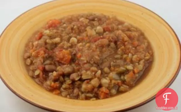 Cozinhe o livro: sopa de lentilha marroquina