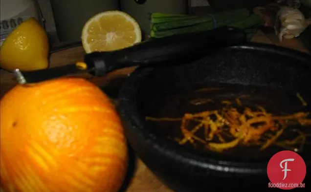 Damasco e frango Bruschetta