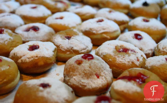 Sufganiyot (Donuts De Geleia Hanukkah)