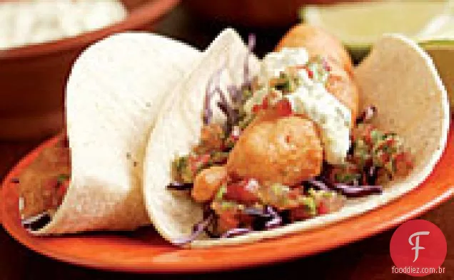 Tacos De Peixe Maltratados Por Cerveja