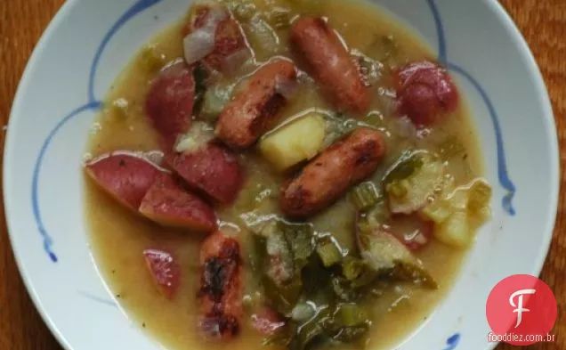 Sopa De Couve, Batata E Salsicha Chique Gasto